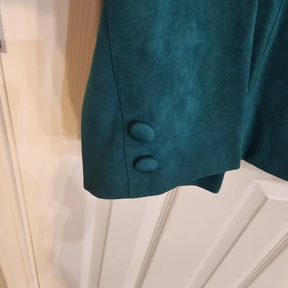 Posh by Teal Ultra Suede Jacket Women’s Button Down - Picture 2 of 8